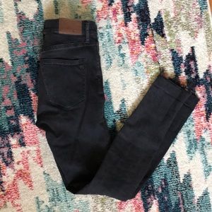 Madewell Vintage Split Hem Black Jeans